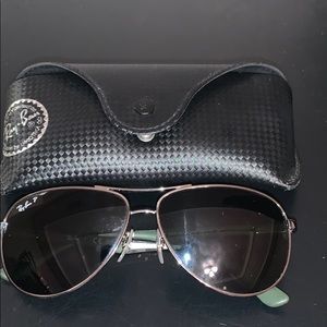 Ray ban polarized aviator style sunglasses